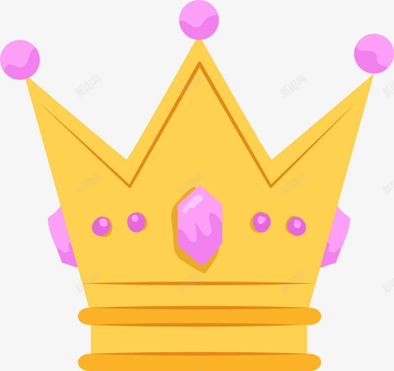 卡通可爱公主皇冠png免抠素材_新图网 https://ixintu.com 公主 卡通皇冠 可爱 矢量图案 贵族 高贵