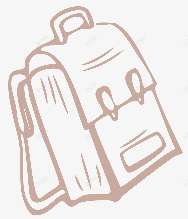 绘画矢量图eps免抠素材_新图网 https://ixintu.com 书包 简笔画 绘画 逼真 矢量图