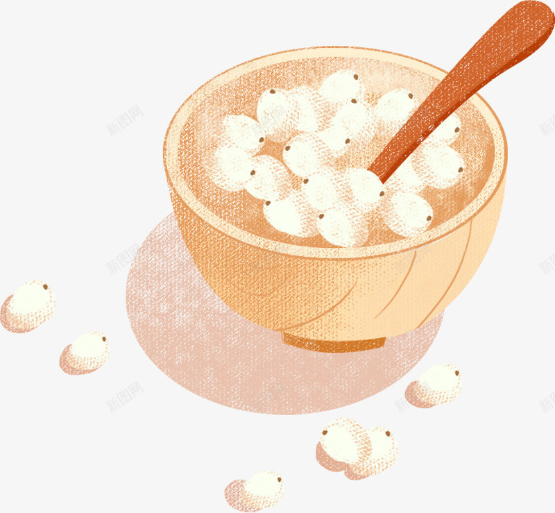 手绘中秋莲子插画png免抠素材_新图网 https://ixintu.com 中秋插画 中秋莲子 团圆 小元宵 手绘莲子 节日 莲子