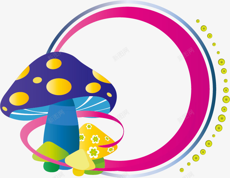 卡通公告牌png免抠素材_新图网 https://ixintu.com 公告牌 可爱 炫彩 色彩 花纹 边框