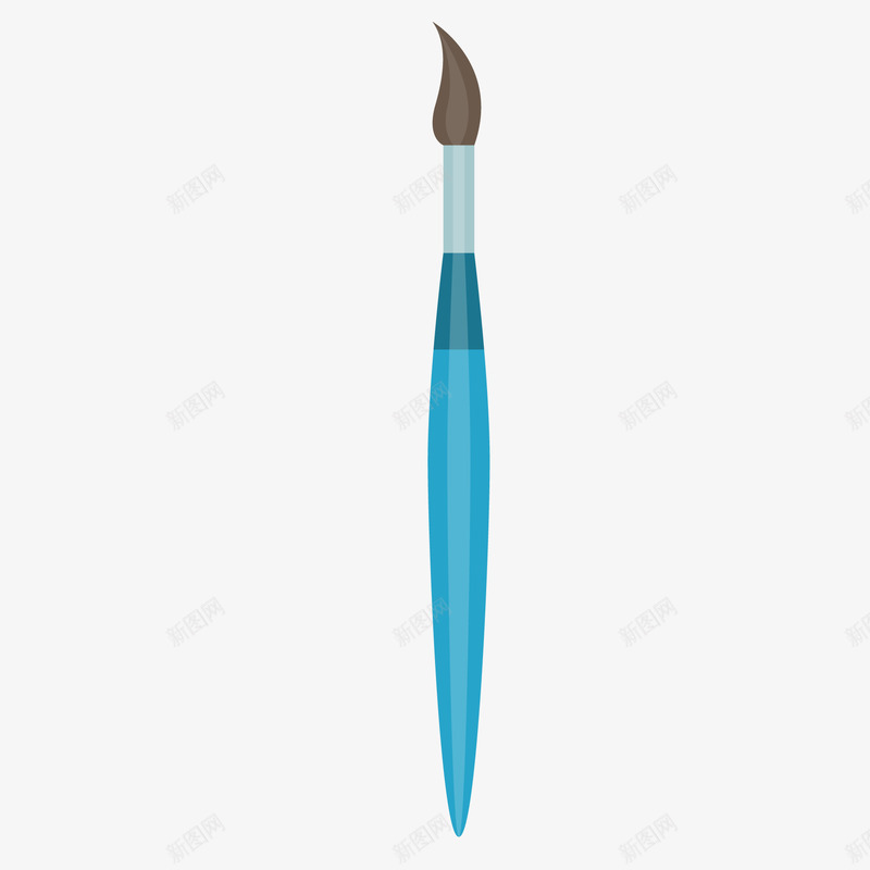 蓝色画笔卡通插画矢量图ai免抠素材_新图网 https://ixintu.com 卡通插画 工具 画笔 绘画 美术 蓝色 设计 矢量图
