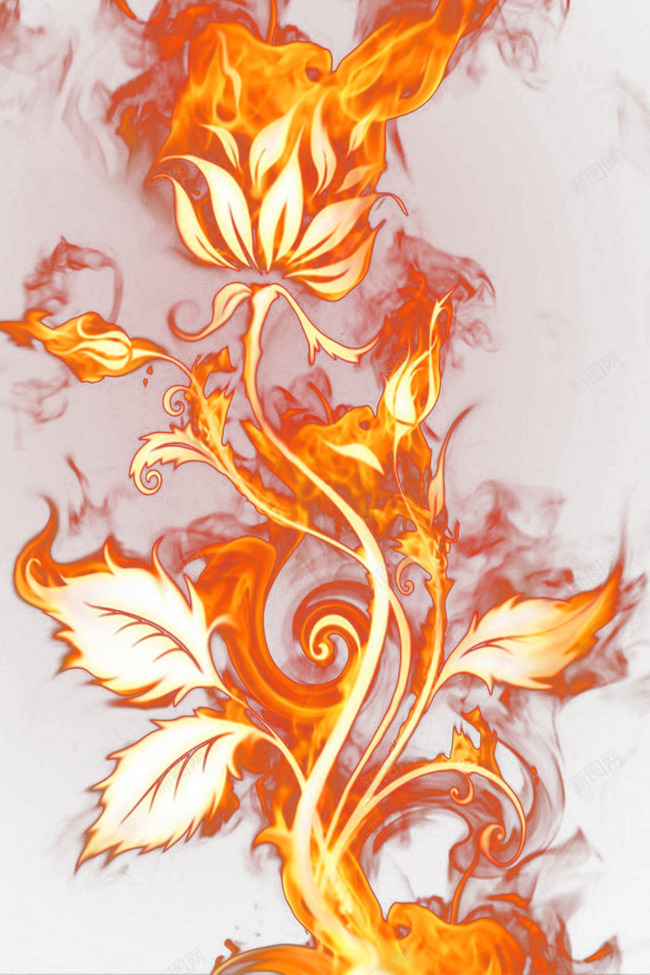 火焰花朵png免抠素材_新图网 https://ixintu.com 效果 效果素材 火焰 火焰花朵 红光 红色火焰