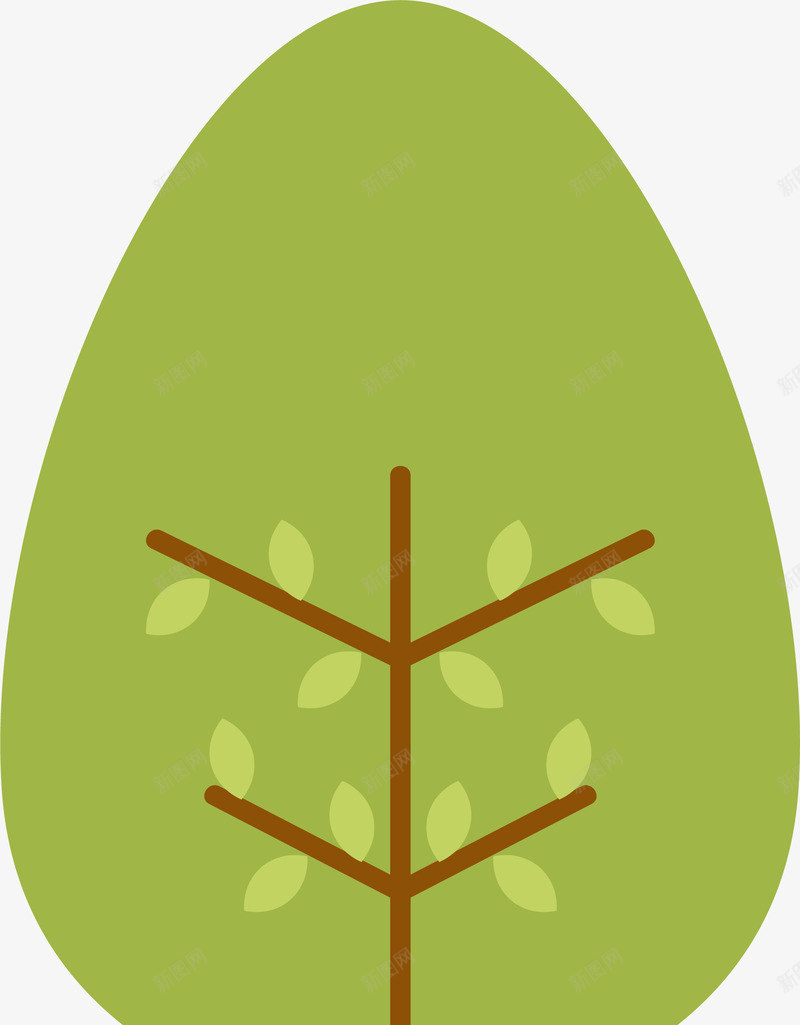 简单可爱的树png免抠素材_新图网 https://ixintu.com 树 树木 植物 装饰