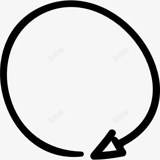 顺时针方向画箭头图标png_新图网 https://ixintu.com 刷新 回放 圆形箭头 旋转 旋转的箭头 箭头