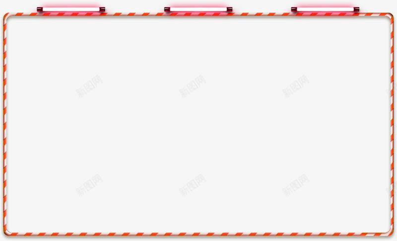 橙色简约框架边框纹理png免抠素材_新图网 https://ixintu.com 免抠PNG 框架 橙色 简约 边框纹理