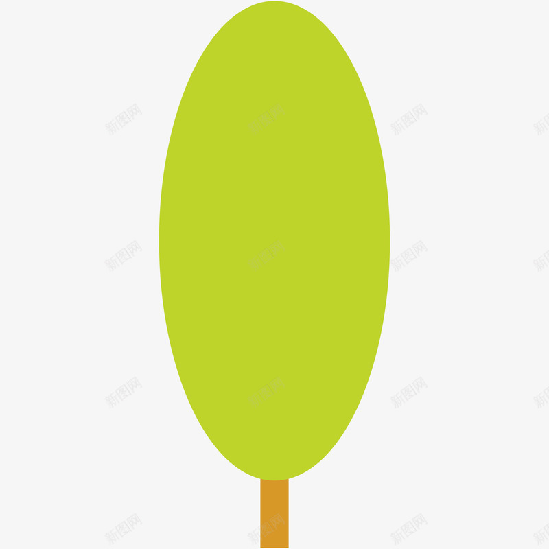 绿色小树苗插画矢量图ai免抠素材_新图网 https://ixintu.com 卡通树木 手绘树木 树木 植物 矢量树木 绿色小树苗矢量插画 矢量图