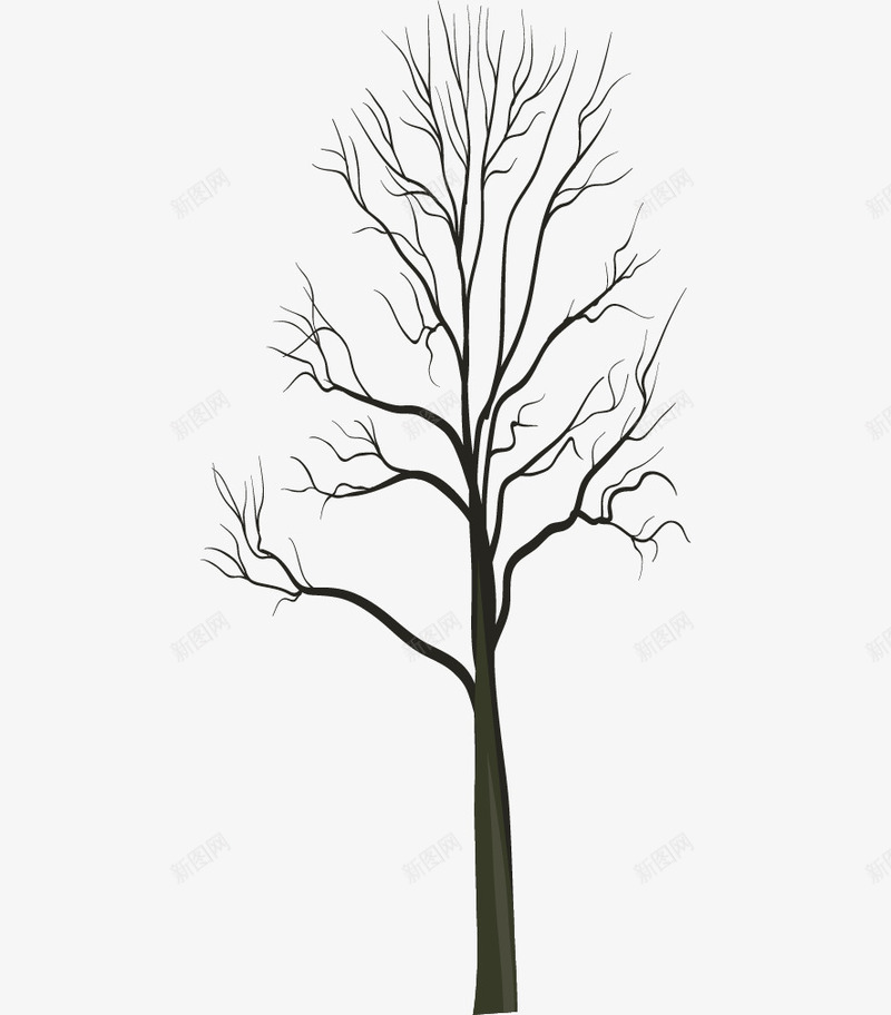 卡通简约大树装饰广告枯树png免抠素材_新图网 https://ixintu.com 卡通大树 枯树 海报设计 环境保护宣传手册装饰 立体树木卡通 装饰设计