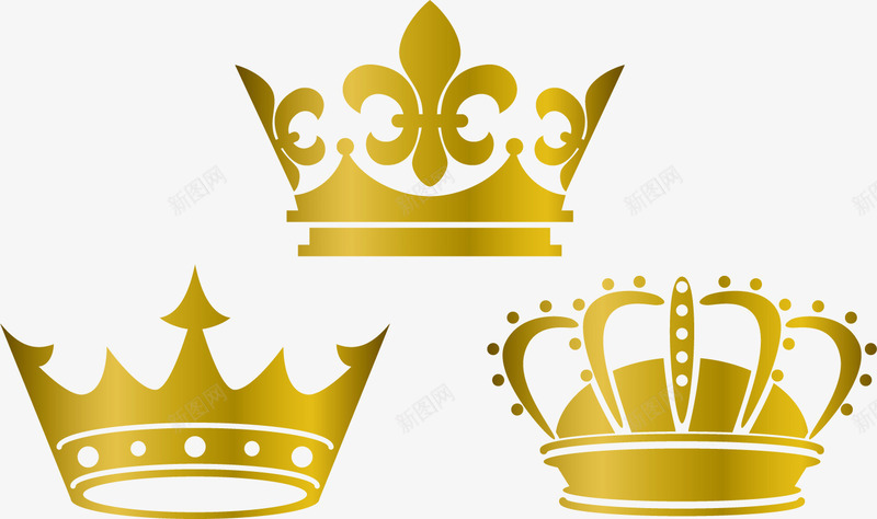 金色可爱皇冠png免抠素材_新图网 https://ixintu.com 皇冠矢量 皇冠素材 金色 金色皇冠