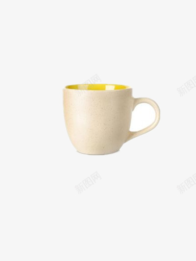 外白内黄陶瓷杯png免抠素材_新图网 https://ixintu.com 日常用品 杯具 杯子 生活用品 百货