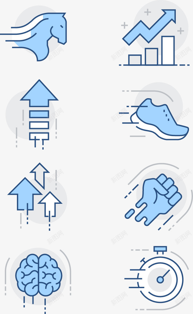 生活图标矢量图ai_新图网 https://ixintu.com 免费png 矢量图片 矢量插图 箭头 鞋子 矢量图