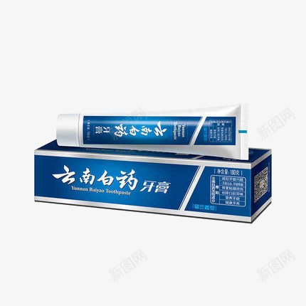 产品实物云南白药牙膏png免抠素材_新图网 https://ixintu.com 云南白药 牙膏 牙膏盒 生活用品