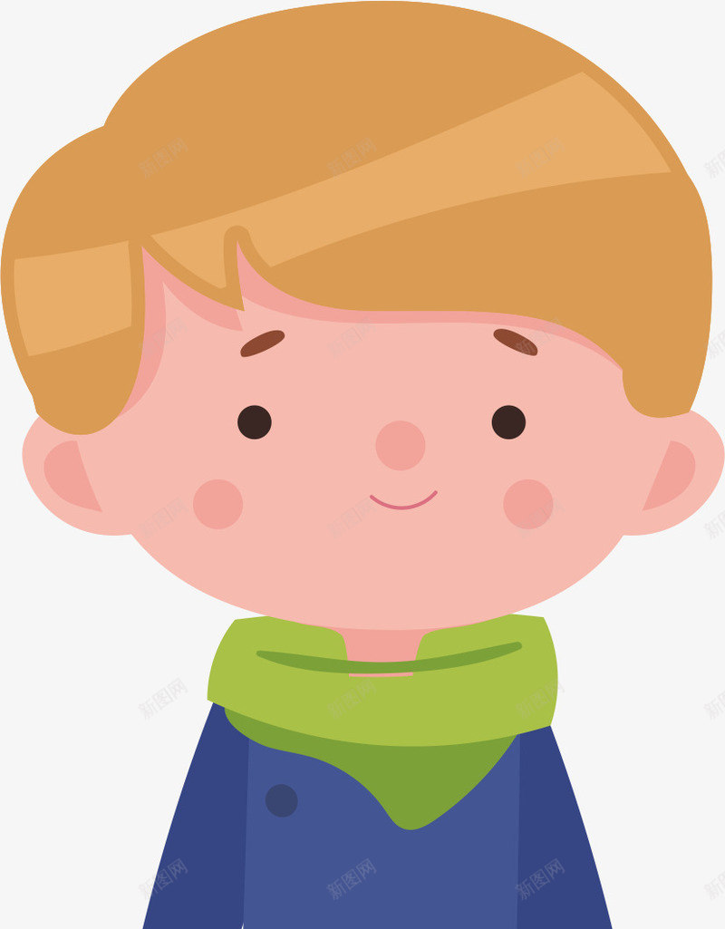 卡通男孩png免抠素材_新图网 https://ixintu.com 人物 国外小孩 外国小朋友 小朋友 彩绘