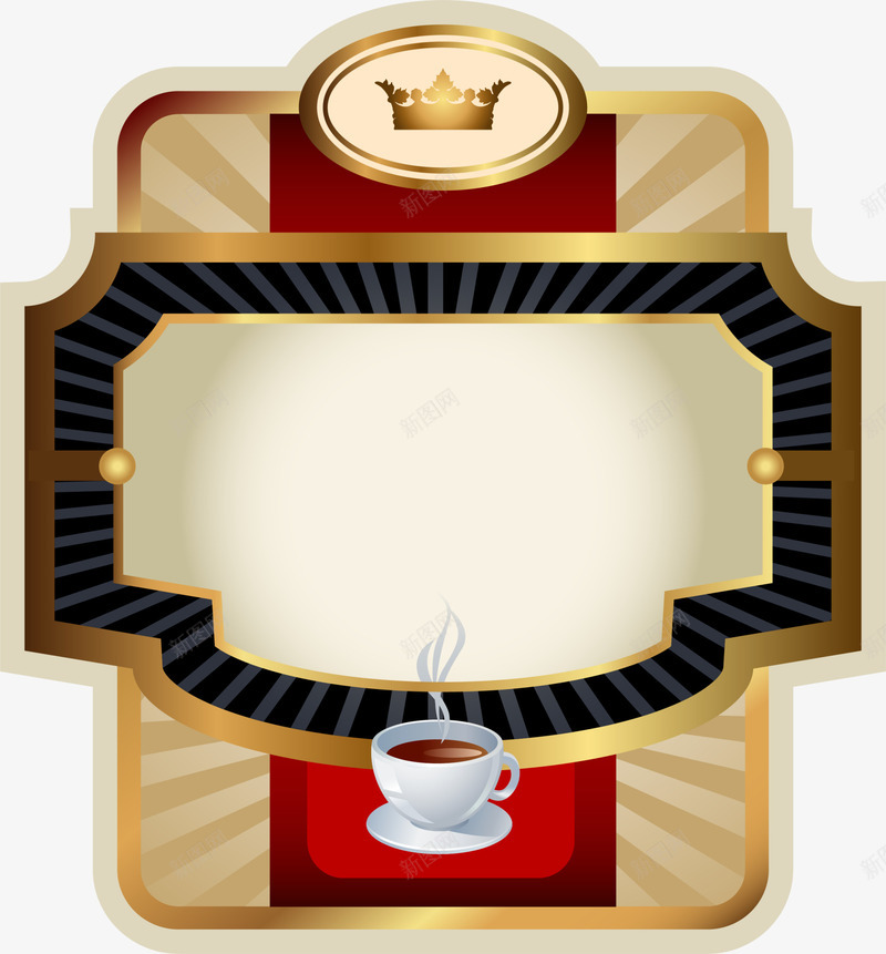 金色皇冠标志png免抠素材_新图网 https://ixintu.com 创意招牌 咖啡饮料 大气标志 尊贵徽章 金色皇冠 闪耀徽章