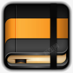Moleskine橙皮书图标png_新图网 https://ixintu.com book moleskine orange 书 橙色