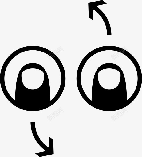 顺时针方向计数器旋转提示图标png_新图网 https://ixintu.com Clockwise counter rotate 旋转 计数器 顺时针方向