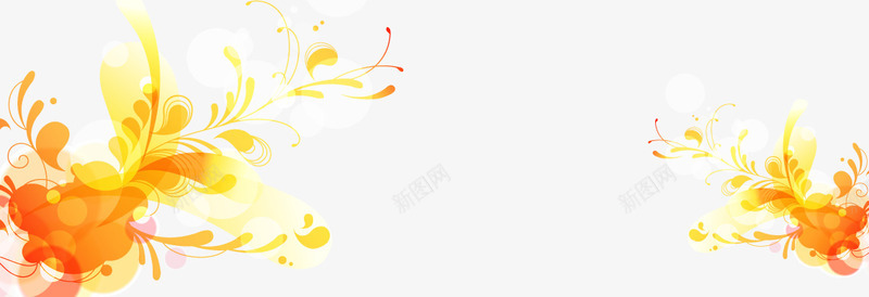 橙色花纹边框矢量图eps免抠素材_新图网 https://ixintu.com 橙色banner 橙色花纹边框 矢量边框 花纹边框 矢量图