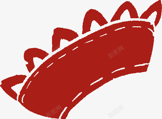 手绘水彩红色的皇冠png免抠素材_新图网 https://ixintu.com 水彩 皇冠 红色