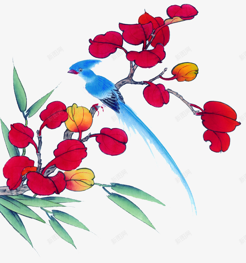 室内装饰画png免抠素材_新图网 https://ixintu.com 卡通动物 国画 室内装饰画 彩绘动物 手绘动物 高清免扣 高清免扣素材