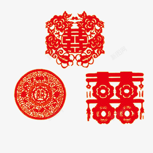 红色剪纸psd免抠素材_新图网 https://ixintu.com 各种红色喜字 喜字剪纸 喜报 开心的日子 洋溢着幸福 红色吉祥色 红色喜报 结婚了吧