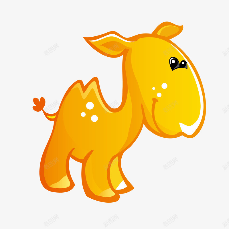 橙色可爱卡通骆驼矢量图eps免抠素材_新图网 https://ixintu.com 卡通可爱 卡通矢量 可爱卡通 橙色 矢量卡通 矢量可爱 骆驼 矢量图