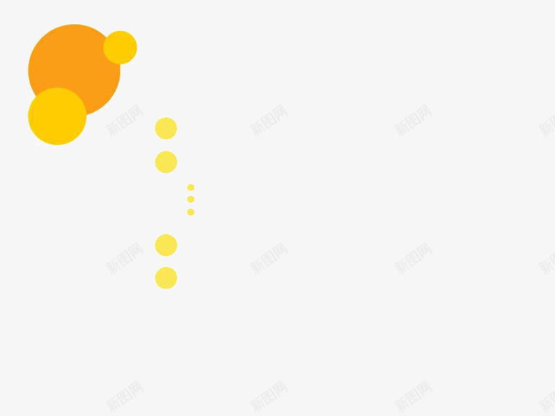 橙黄色气泡PPT模板png免抠素材_新图网 https://ixintu.com PPT模板 PPT背景 橙色 气泡 黄色