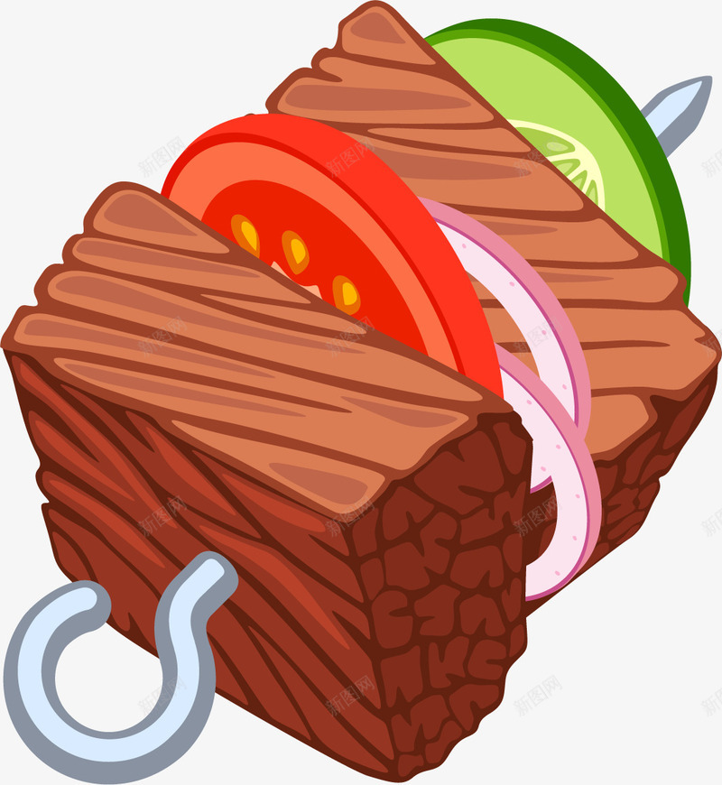 彩绘食物图标png_新图网 https://ixintu.com 图标 彩绘食物 抠图材料 插画 烤串 烧烤 美食 食物 餐饮食物