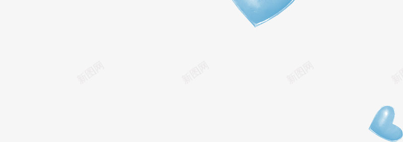 漂浮蓝色漂亮桃心png免抠素材_新图网 https://ixintu.com 桃心 漂亮桃心 蓝色桃心