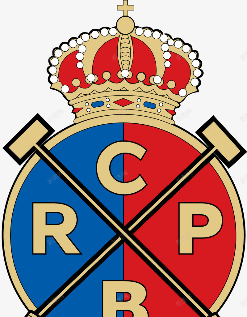 足球俱乐部图标png_新图网 https://ixintu.com LOGO RCP 俱乐部 俱乐部标志 国旗 国旗标志 标签 皇冠 竞赛 足球 锤子