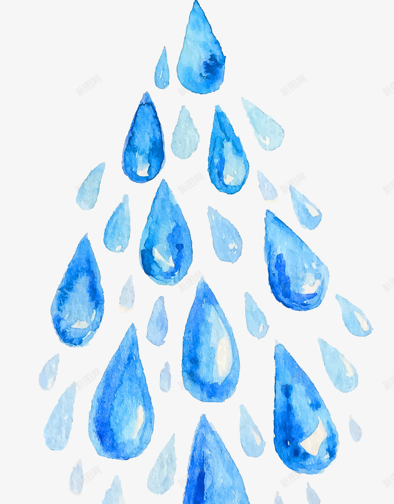 世界水日海报png免抠素材_新图网 https://ixintu.com 彩绘 挥洒 散落 雨滴