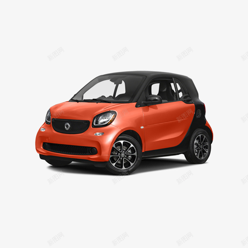 奔驰smartpng免抠素材_新图网 https://ixintu.com 奔驰smart 小车 橙色 汽车 轿车