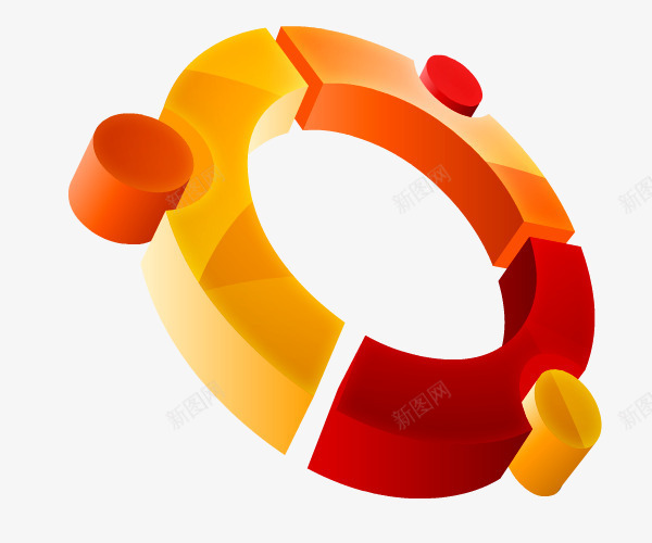 元素结合展示图png免抠素材_新图网 https://ixintu.com 元素 展示图 橙色 结合
