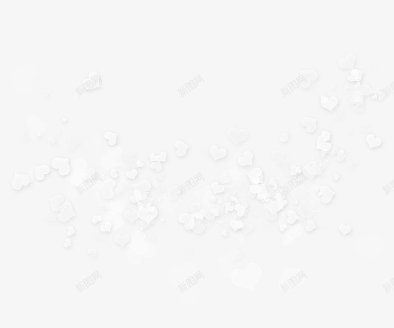 白色漂亮桃心png免抠素材_新图网 https://ixintu.com 桃心 漂亮桃心 漂浮桃心 白色桃心