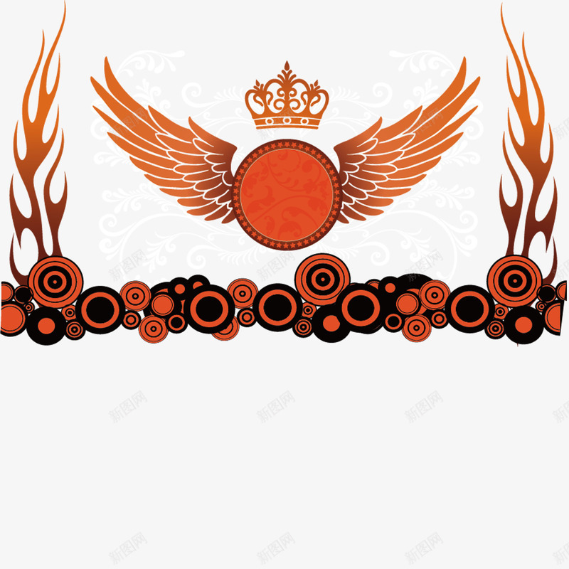 皇家花纹对称皇冠png免抠素材_新图网 https://ixintu.com 对称 皇冠 皇家花纹 美观