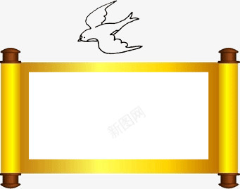 素描小鸟横幅png免抠素材_新图网 https://ixintu.com 小鸟 横幅 素描