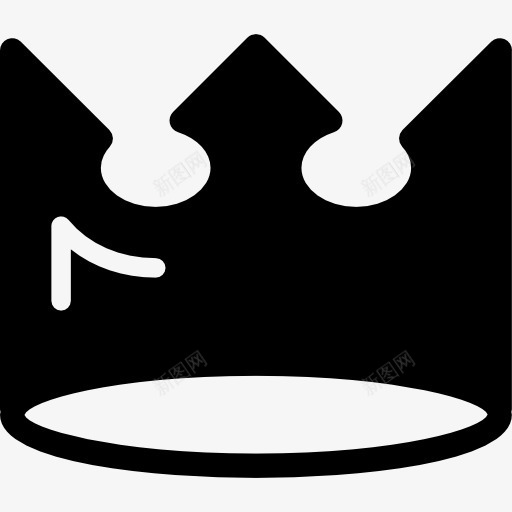 复古深色王冠的标图标png_新图网 https://ixintu.com 冠 年份 形状 皇冠 皇家 设计 黑暗 黑色