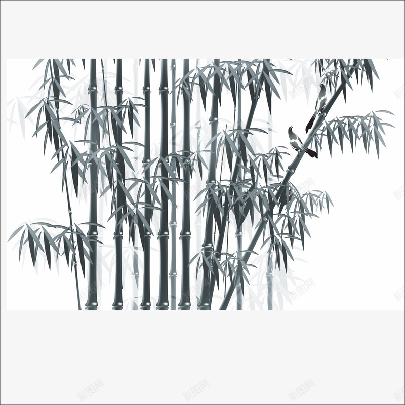 竹子png免抠素材_新图网 https://ixintu.com 树木 竹叶 竹木