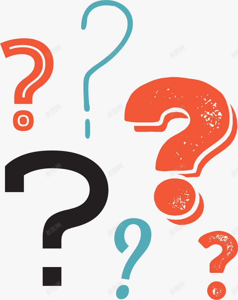 橙色问号png免抠素材_新图网 https://ixintu.com 标点符号 橙色 符号 问号 问号手绘 问号符号