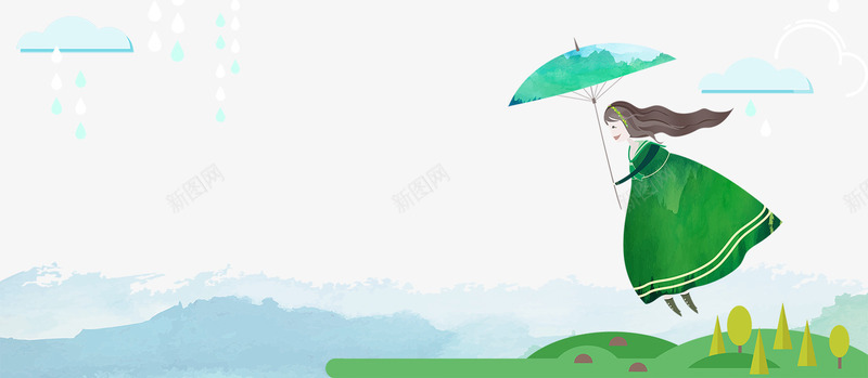 春季手绘出游记女孩边框背景psd免抠素材_新图网 https://ixintu.com 叶子装饰 大自然景色 女孩 手绘 春季 春色 树木装饰 植物装饰 花朵装饰