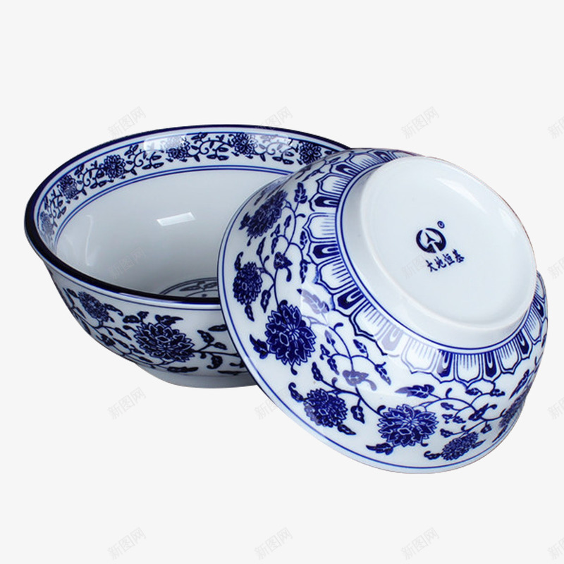 产品实物青花碗里外面展示png免抠素材_新图网 https://ixintu.com nb 中国风器皿 手工艺品 景德镇 生活用品 碗 艺术 花纹瓷器 蓝色 陶瓷 青花瓷 餐具
