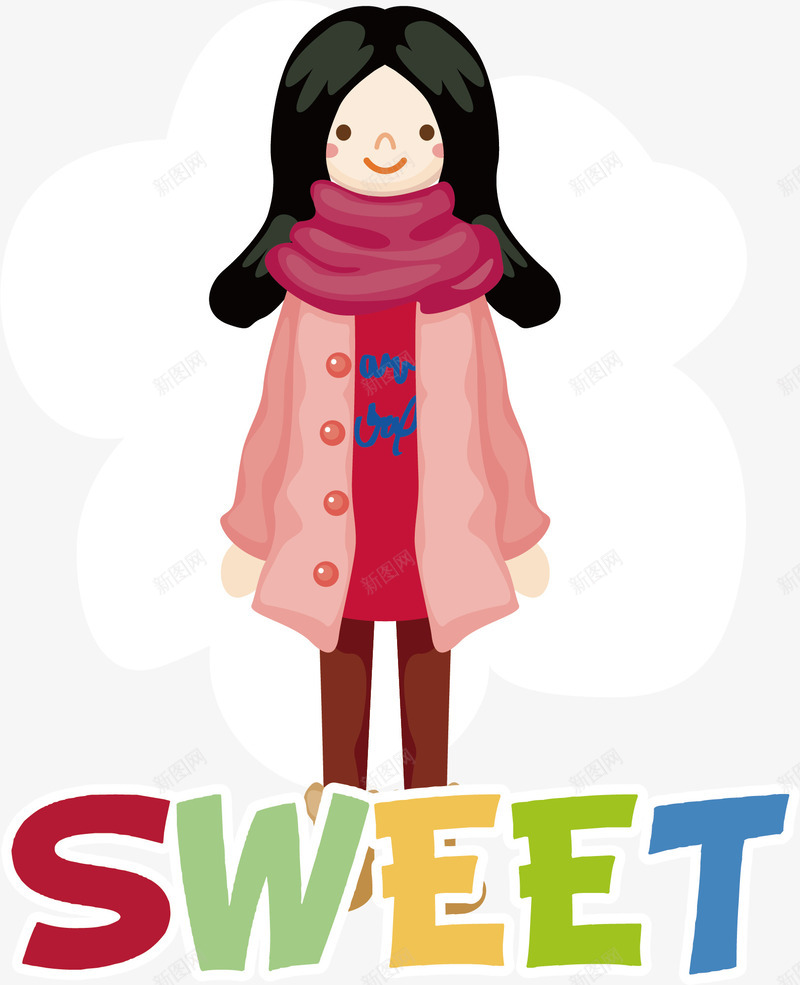 可爱卡通儿童矢量图ai免抠素材_新图网 https://ixintu.com SWEET 人物 儿童 卡通 女孩 小孩 服饰 潮流 矢量图