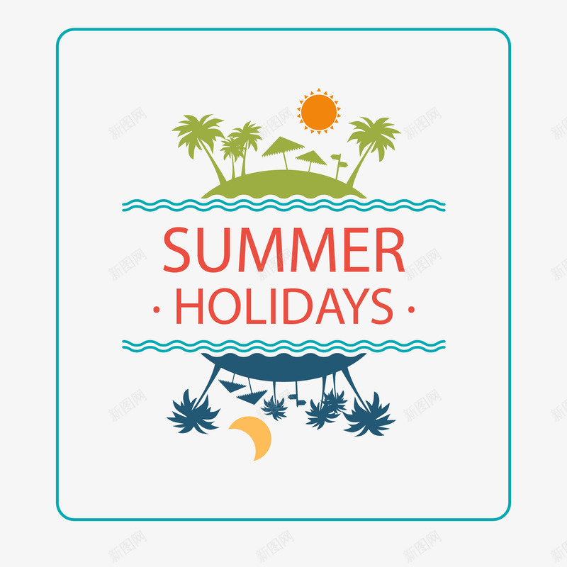 夏日海滩促销png免抠素材_新图网 https://ixintu.com EPS图 免抠 免抠下载 手绘 椰子 椰树 海滩促销 高清大图