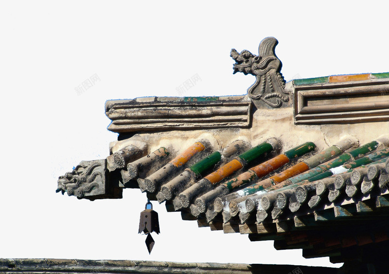 古建瓦片png免抠素材_新图网 https://ixintu.com 中国风 古建 古建横梁 古建筑 屋檐 彩绘 横梁 瓦片 设计