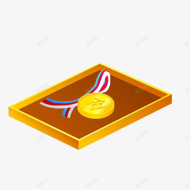 金色奖牌png免抠素材_新图网 https://ixintu.com 奖品 奖牌 获奖 金色