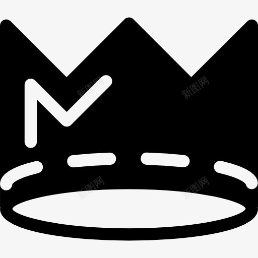 皇室皇冠剪影与白色的细节图标png_新图网 https://ixintu.com 冠 皇冠 皇冠的剪影 皇室 皇家