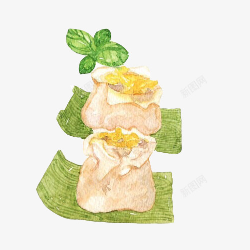 鸡蛋馅烧麦手绘画片png免抠素材_新图网 https://ixintu.com 卡通烧卖 卡通烧麦 手绘烧卖 手绘美食 早点 烧麦 鸡蛋馅