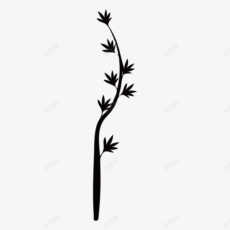 藤蔓剪影矢量图eps免抠素材_新图网 https://ixintu.com 植物 藤蔓 藤蔓剪影 矢量图