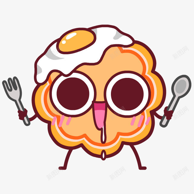 橙色卡通鸡蛋装饰图案png免抠素材_新图网 https://ixintu.com 卡通 橙色 装饰图案 鸡蛋