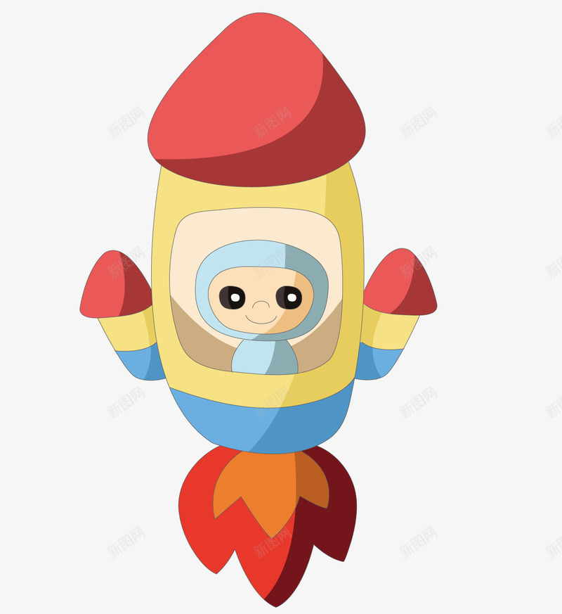 卡通飞行员png免抠素材_新图网 https://ixintu.com 卡通飞行员 外星 矢量素材 飞翔 飞行员