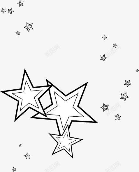 潮流星星矢量图ai免抠素材_新图网 https://ixintu.com 五星 唯美 时尚 矢量图