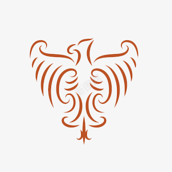 简约线性凤凰飞翔图标psd_新图网 https://ixintu.com 图标 彩色 简约 线性 飞翔